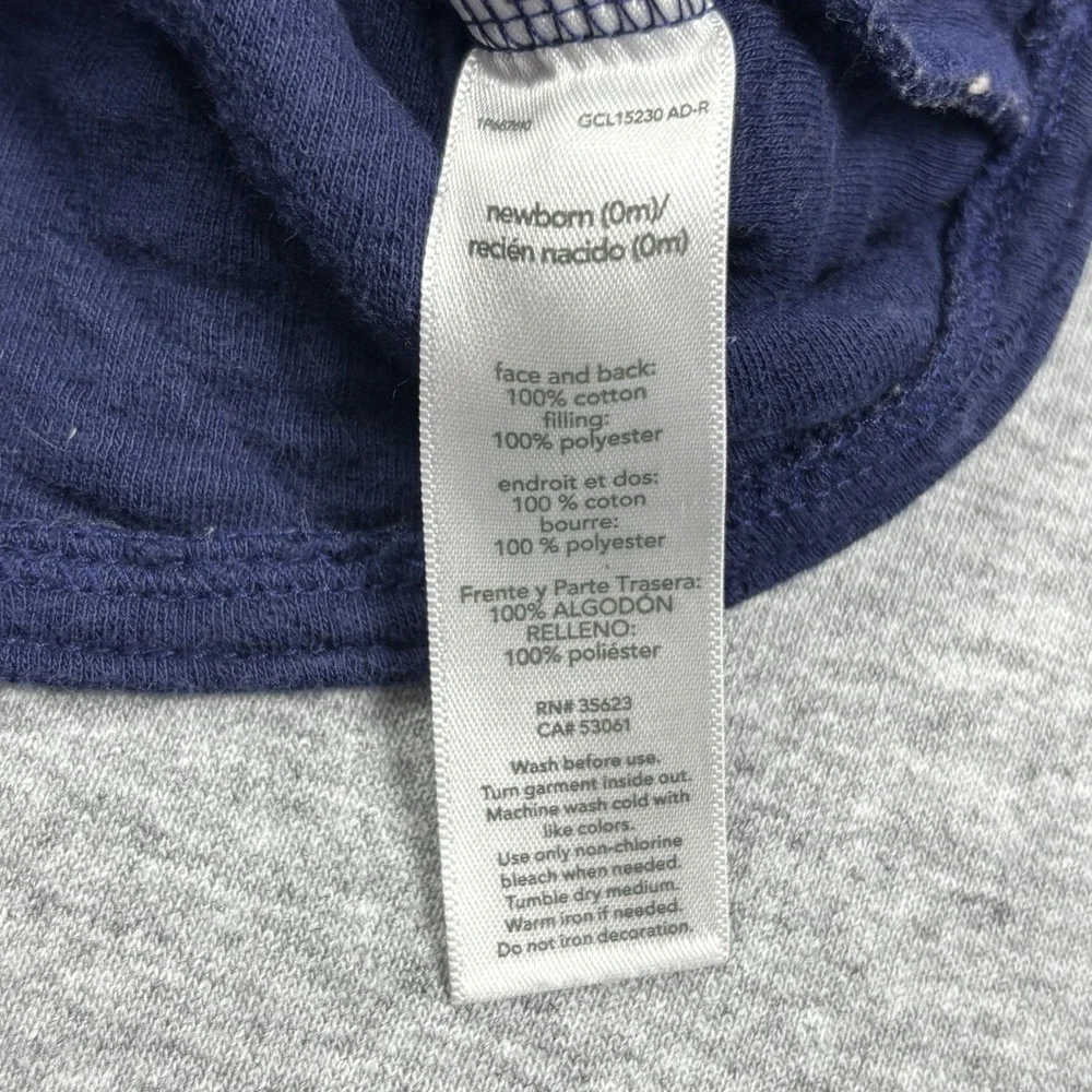 Carter's Quilted Baby‎ Jacket Newborn Boys Blue Button Down